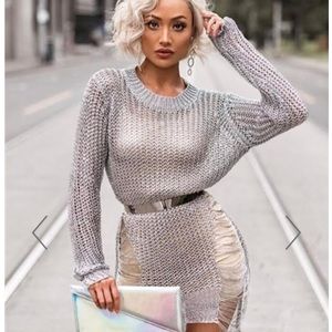 Silver Bendable Metal Belt & Chocker Necklace by Hot Miami Styles